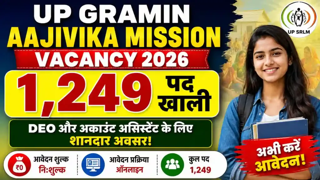 UP Gramin Aajivika Mission Vacancy 2026